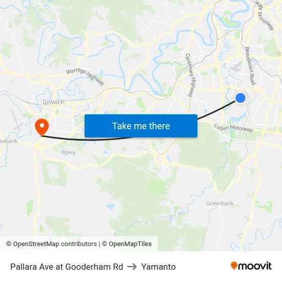 Pallara Ave at Gooderham Rd to Yamanto map