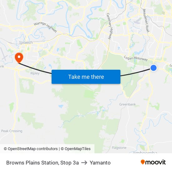 Browns Plains Station, Stop 3a to Yamanto map