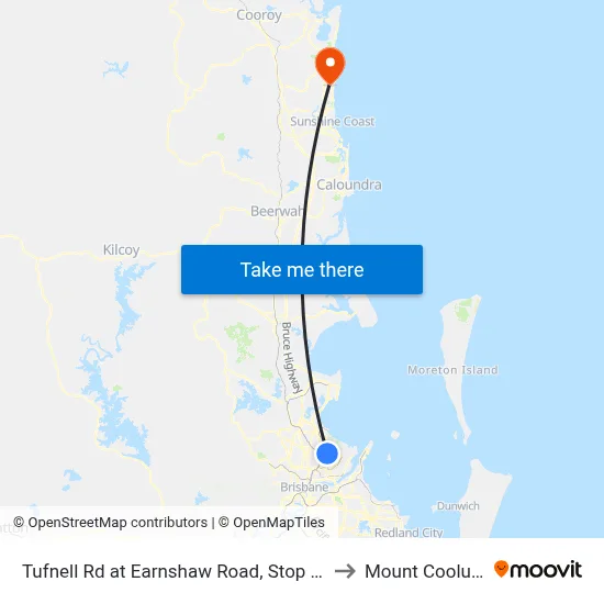 Tufnell Rd at Earnshaw Road, Stop 27 to Mount Coolum map