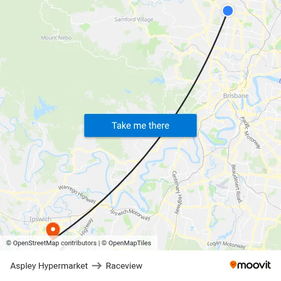Aspley Hypermarket to Raceview map