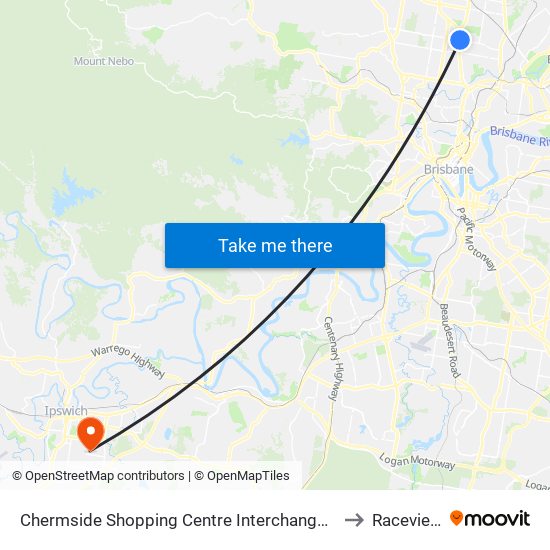 Chermside Shopping Centre Interchange B to Raceview map