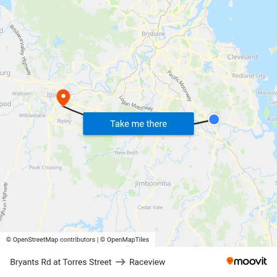 Bryants Rd at Torres Street to Raceview map