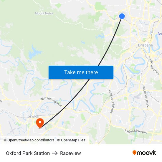 Oxford Park Station to Raceview map