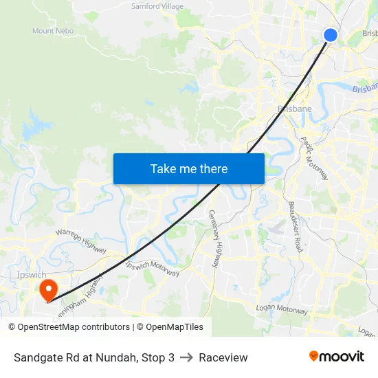 Sandgate Rd at Nundah, Stop 3 to Raceview map