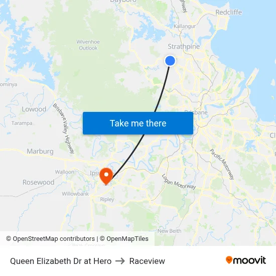 Queen Elizabeth Dr at Hero to Raceview map