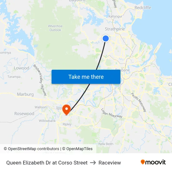 Queen Elizabeth Dr at Corso Street to Raceview map