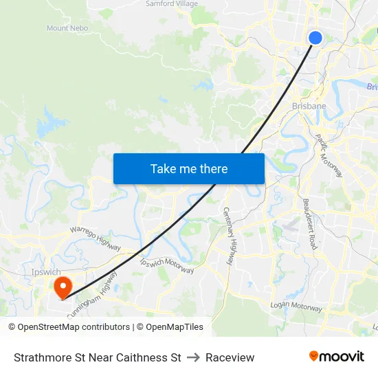 Strathmore St Near Caithness St to Raceview map