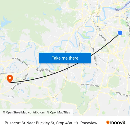 Buzacott St Near Buckley St, Stop 48a to Raceview map