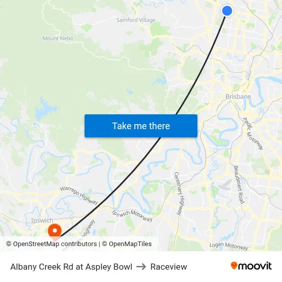 Albany Creek Rd at Aspley Bowl to Raceview map