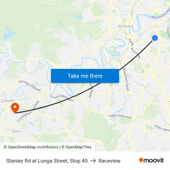 Stanley Rd at Lunga Street, Stop 40 to Raceview map