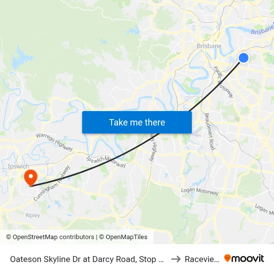 Oateson Skyline Dr at Darcy Road, Stop 40 to Raceview map
