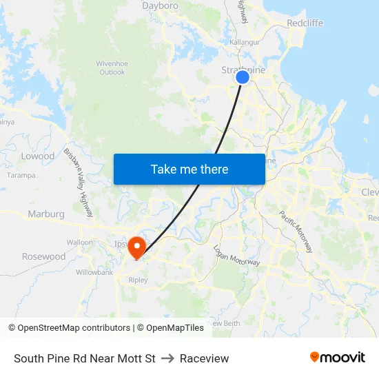 South Pine Rd Near Mott St to Raceview map