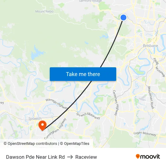 Dawson Pde Near Link Rd to Raceview map
