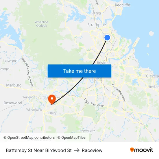 Battersby St Near Birdwood St to Raceview map