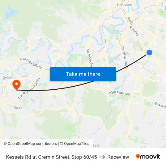 Kessels Rd at Cremin Street, Stop 60/45 to Raceview map