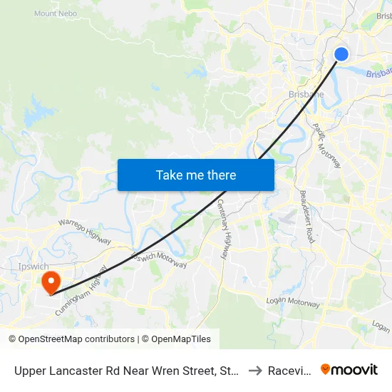Upper Lancaster Rd Near Wren Street, Stop 25 to Raceview map