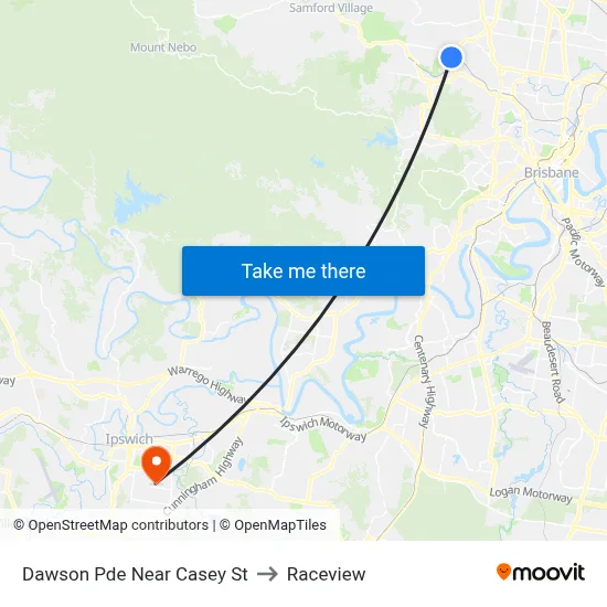 Dawson Pde Near Casey St to Raceview map