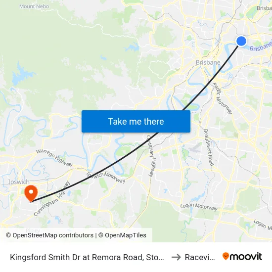 Kingsford Smith Dr at Remora Road, Stop 29 to Raceview map