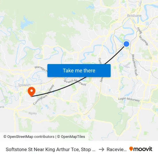 Softstone St Near King Arthur Tce, Stop 38 to Raceview map
