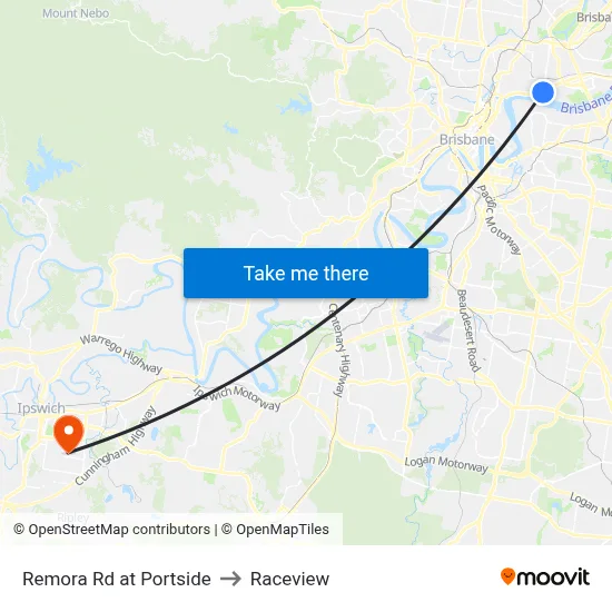 Remora Rd at Portside to Raceview map