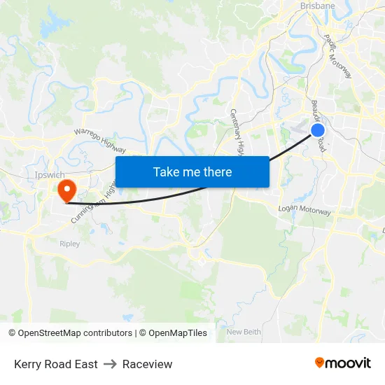 Kerry Road East to Raceview map
