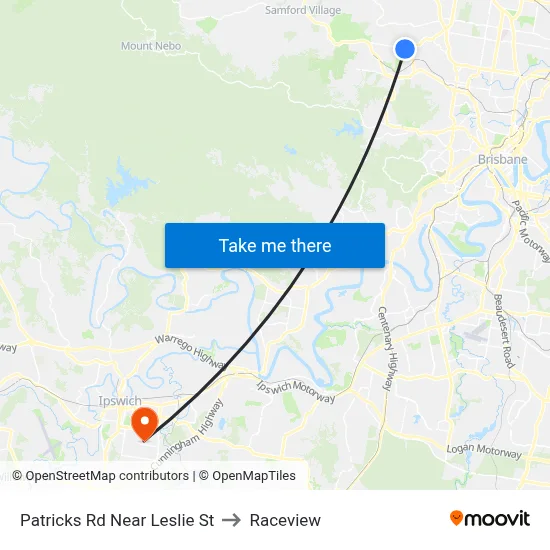 Patricks Rd Near Leslie St to Raceview map