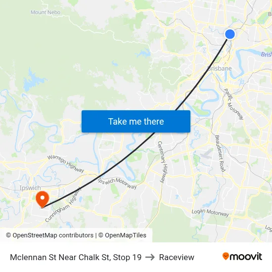 Mclennan St Near Chalk St, Stop 19 to Raceview map