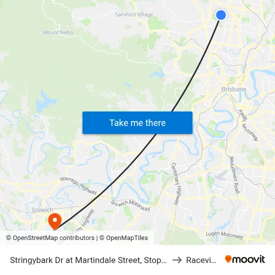 Stringybark Dr at Martindale Street, Stop 47 to Raceview map