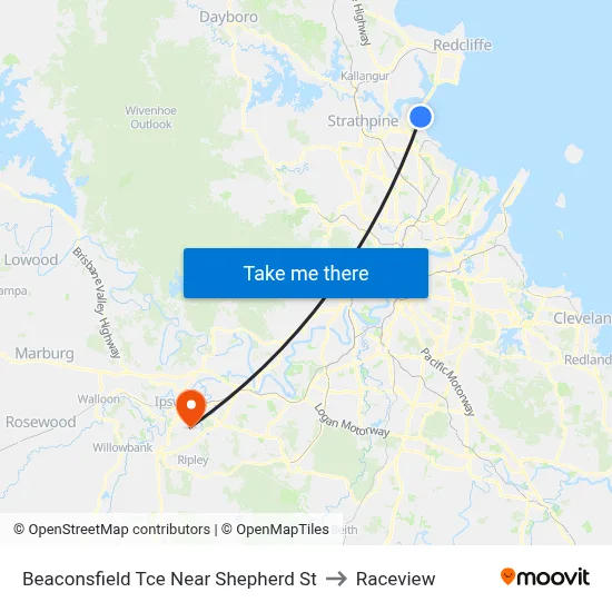 Beaconsfield Tce Near Shepherd St to Raceview map