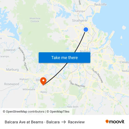 Balcara Ave at Beams - Balcara to Raceview map