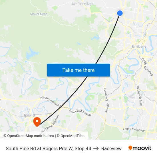 South Pine Rd at Rogers Pde W, Stop 44 to Raceview map