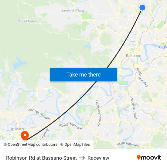 Robinson Rd at Bassano Street to Raceview map