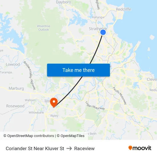 Coriander St Near Kluver St to Raceview map