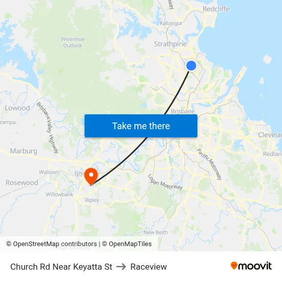 Church Rd Near Keyatta St to Raceview map