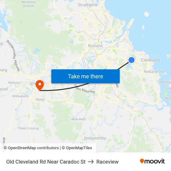 Old Cleveland Rd Near Caradoc St to Raceview map