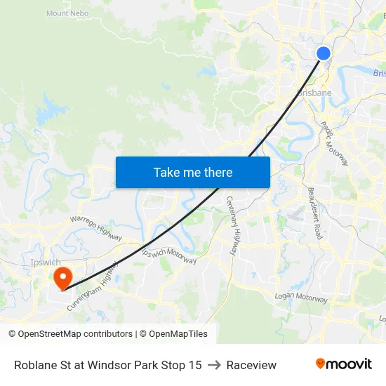 Roblane St at Windsor Park Stop 15 to Raceview map