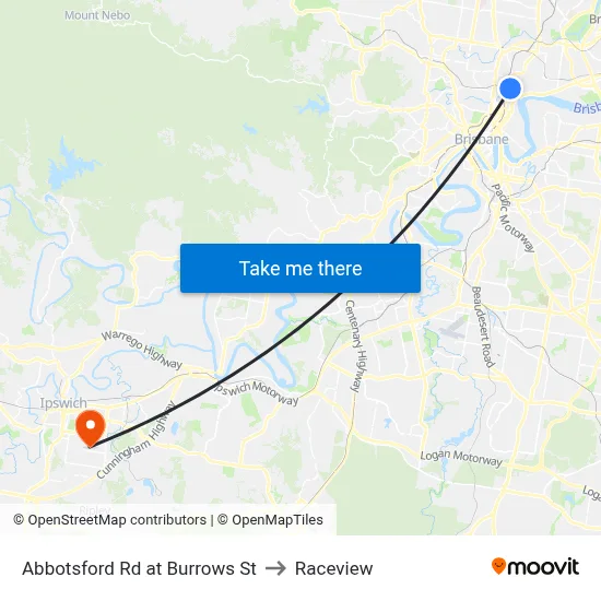 Abbotsford Rd at Burrows St to Raceview map