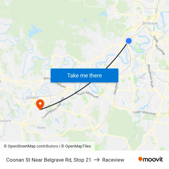 Coonan St Near Belgrave Rd, Stop 21 to Raceview map