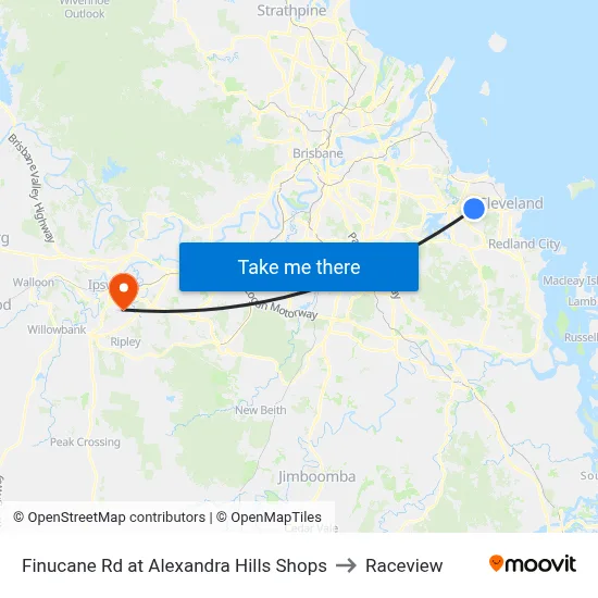 Finucane Rd at Alexandra Hills Shops to Raceview map