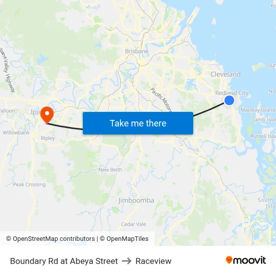 Boundary Rd at Abeya Street to Raceview map