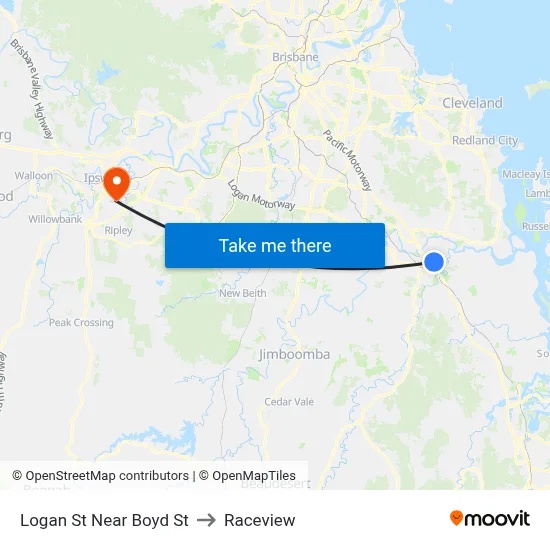 Logan St Near Boyd St to Raceview map