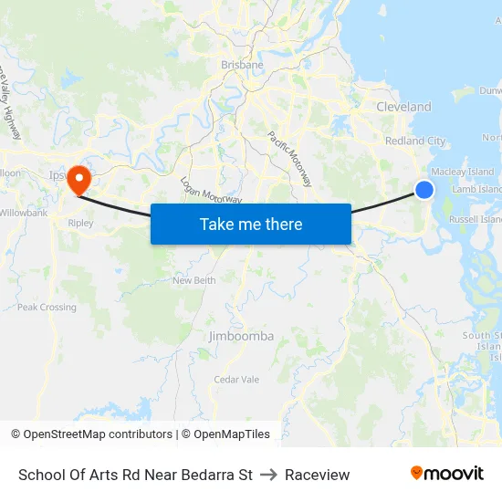 School Of Arts Rd Near Bedarra St to Raceview map