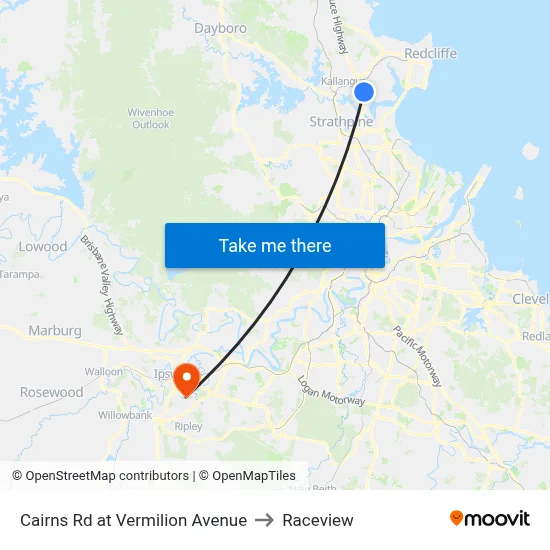 Cairns Rd at Vermilion Avenue to Raceview map