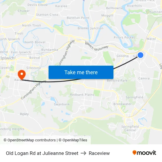 Old Logan Rd at Julieanne Street to Raceview map