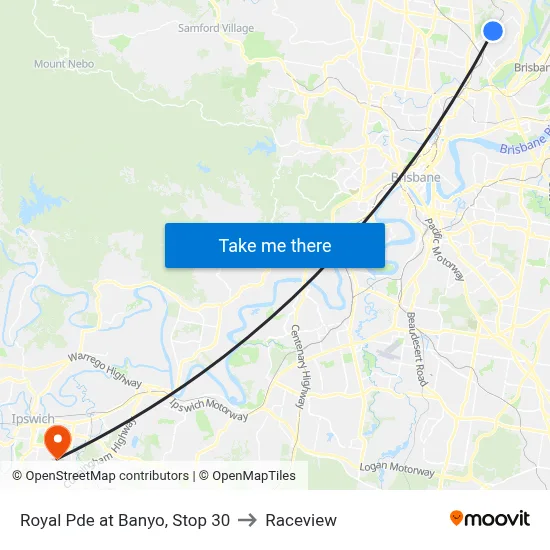 Royal Pde at Banyo, Stop 30 to Raceview map
