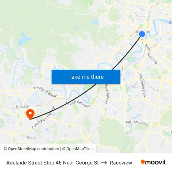 Adelaide Street Stop 46 Near George St to Raceview map