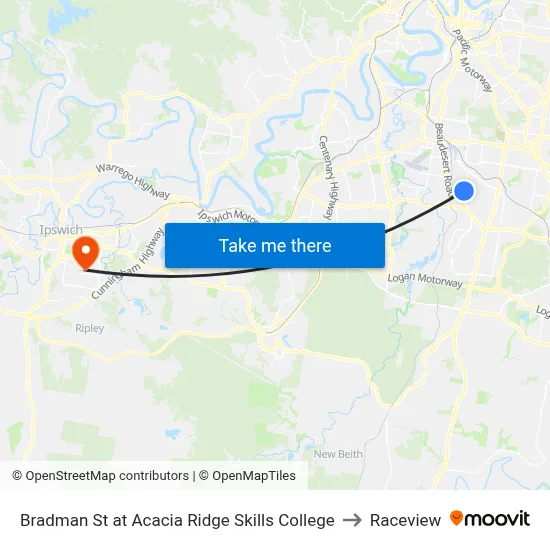 Bradman St at Acacia Ridge Skills College to Raceview map