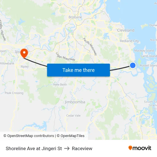 Shoreline Ave at Jingeri St to Raceview map