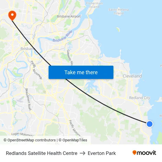 Redlands Satellite Health Centre to Everton Park map