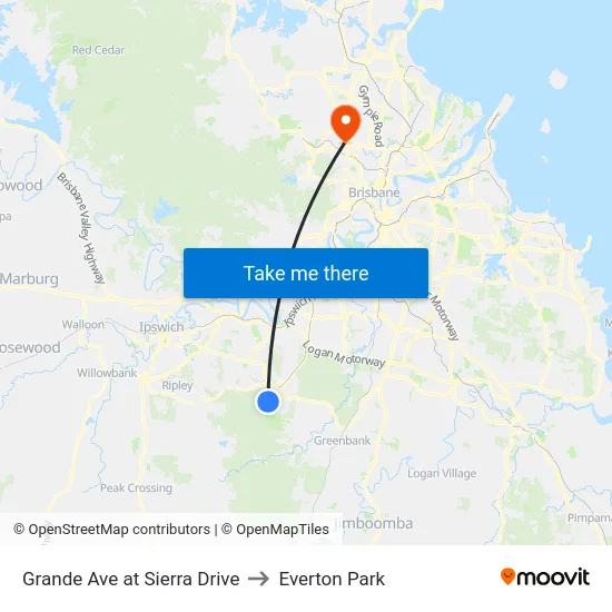 Grande Ave at Sierra Drive to Everton Park map